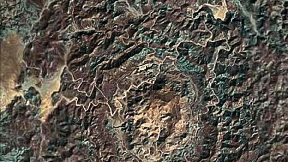 En la imagen, un cráter encontrado con el programa "Google Earth". EFE/Archivo