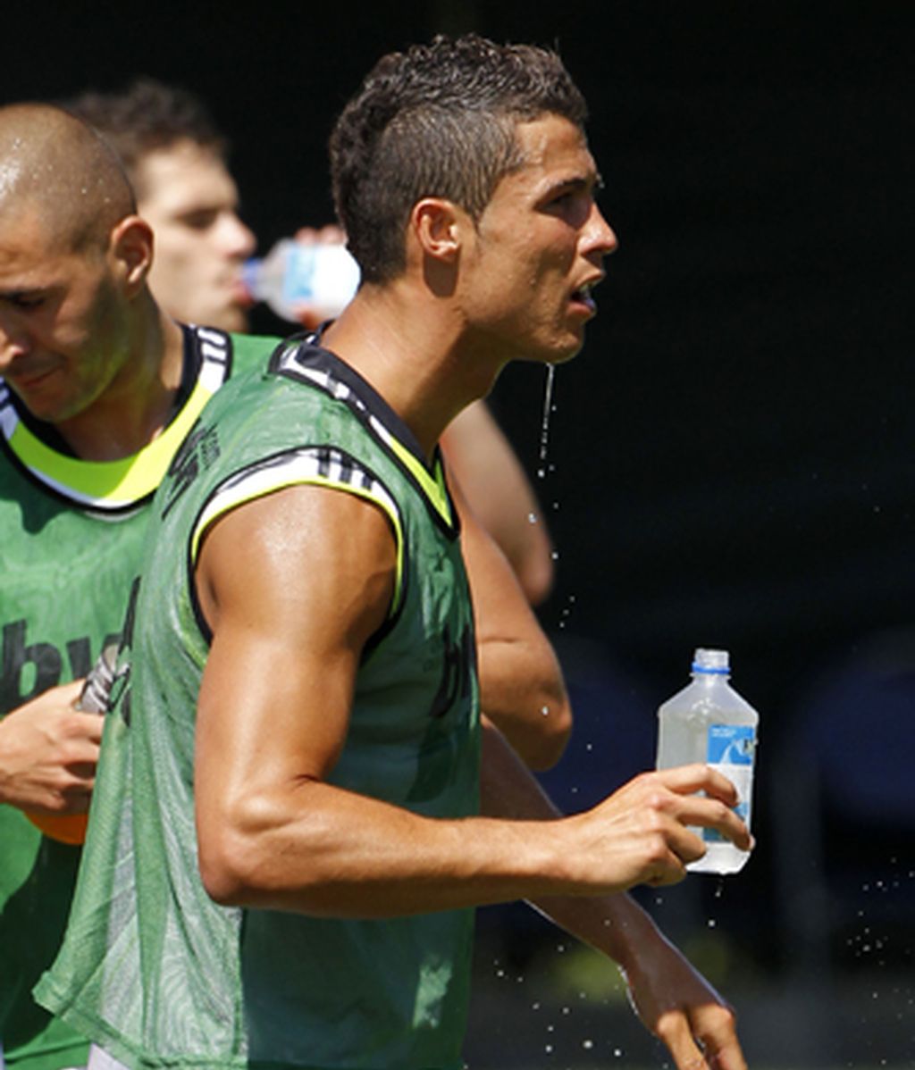 Ronaldo luce músculo en Los Ángeles