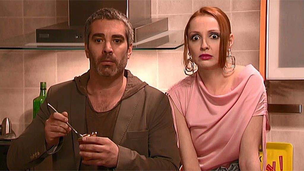 Sergio y Raquel, noche de salami