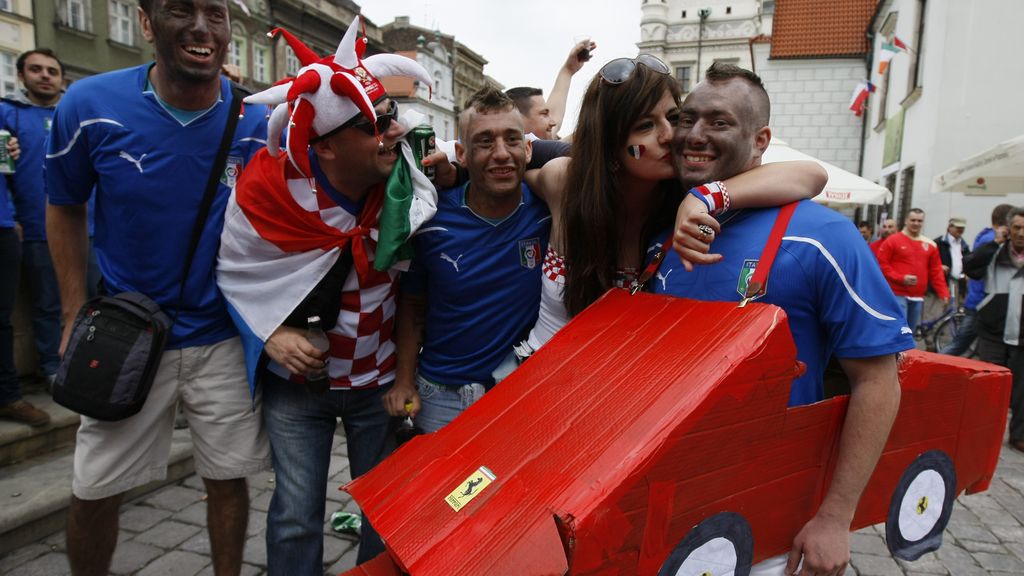 Mayoría croata en las gradas en el partido con Italia