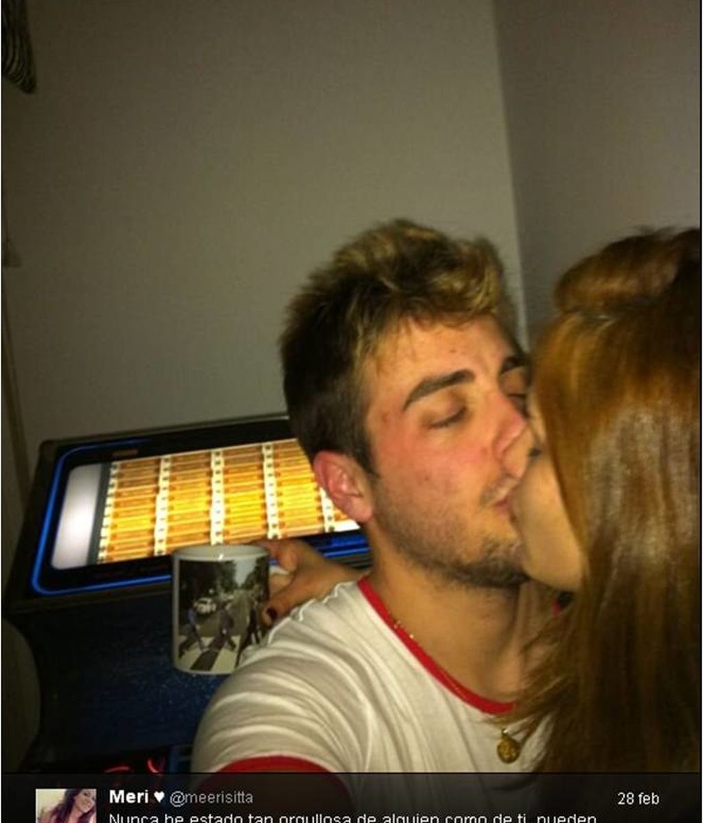El beso de Iván y su novia