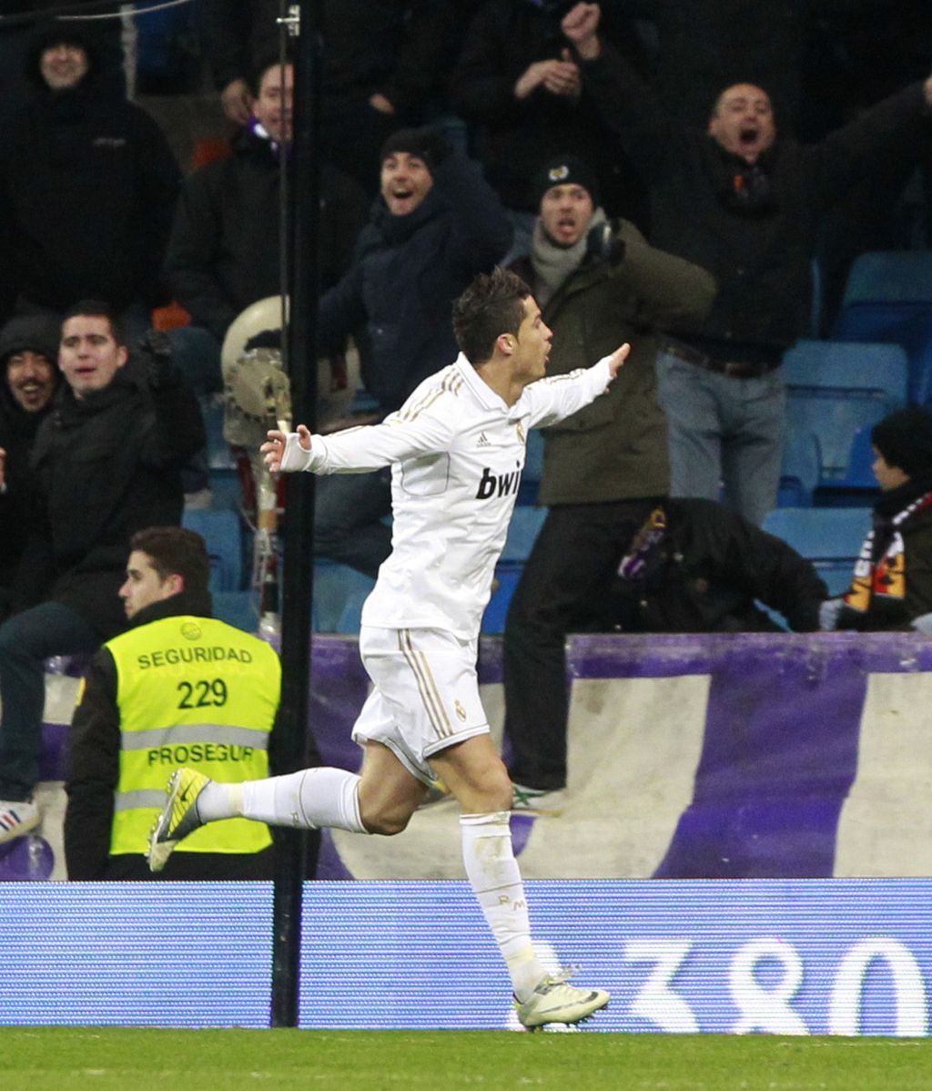 Cristiano Ronaldo celebra uno de sus goles frente al Levante