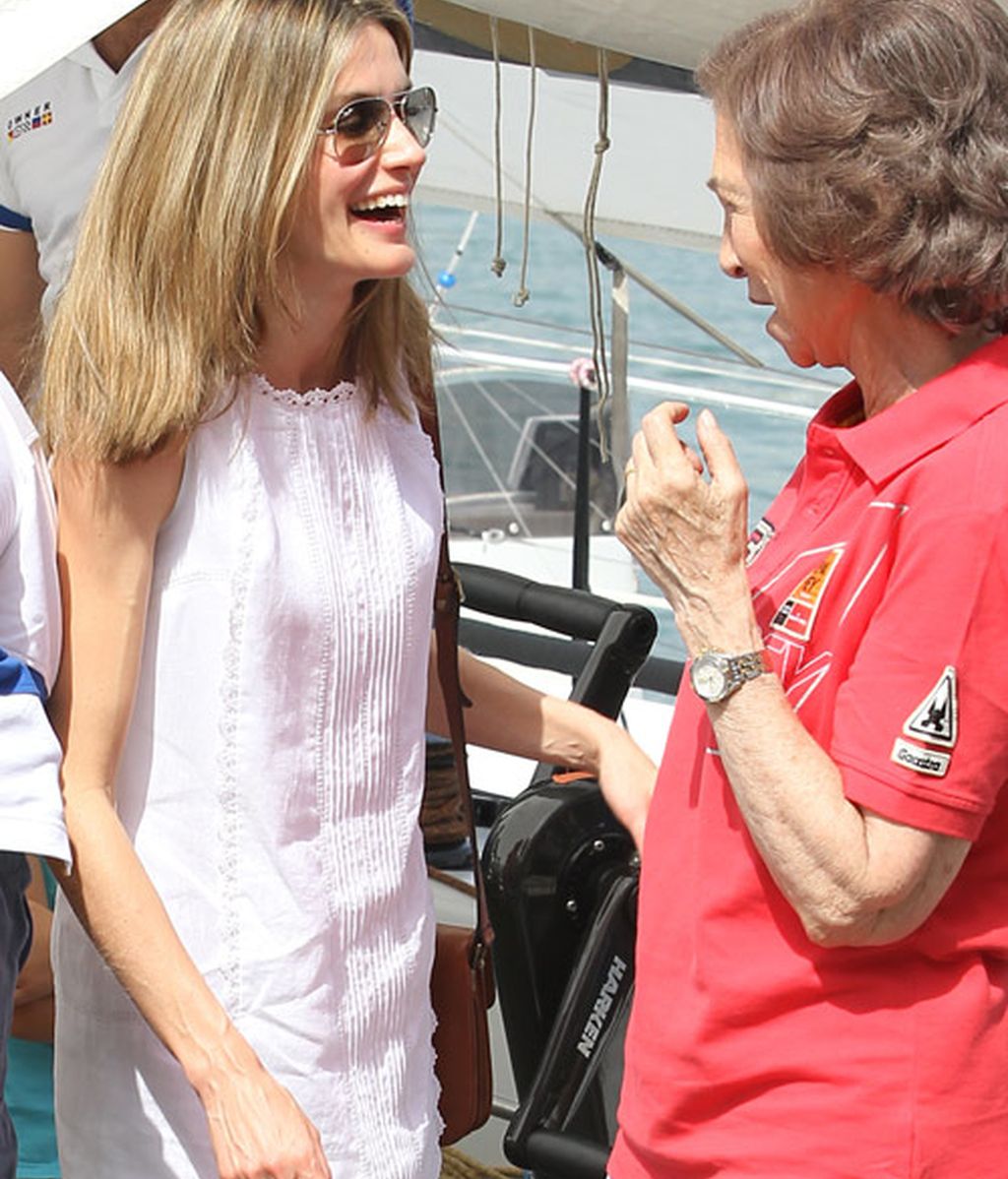 Letizia pasa de los polos de las Infantas