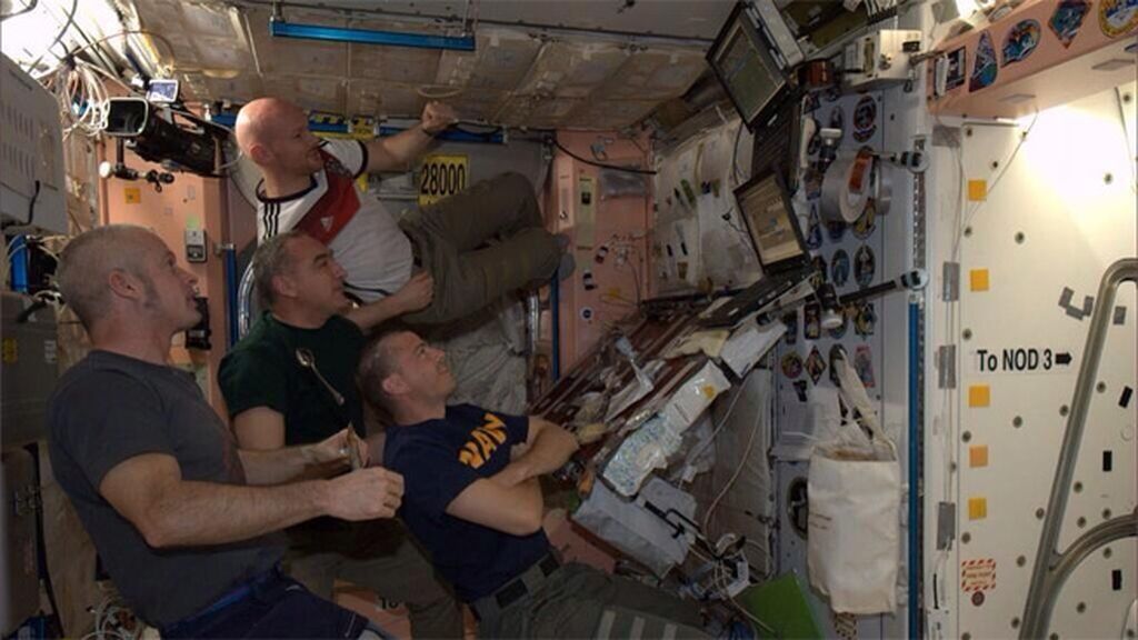 Para encontrar buenas imágenes de apoyo a Alemania había que irse al espacio