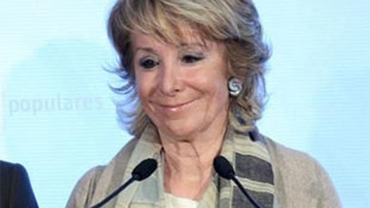 Imagen de archivo de la presidenta de la Comunidad de Madrid, Esperanza Aguirre. Foto: EFE.