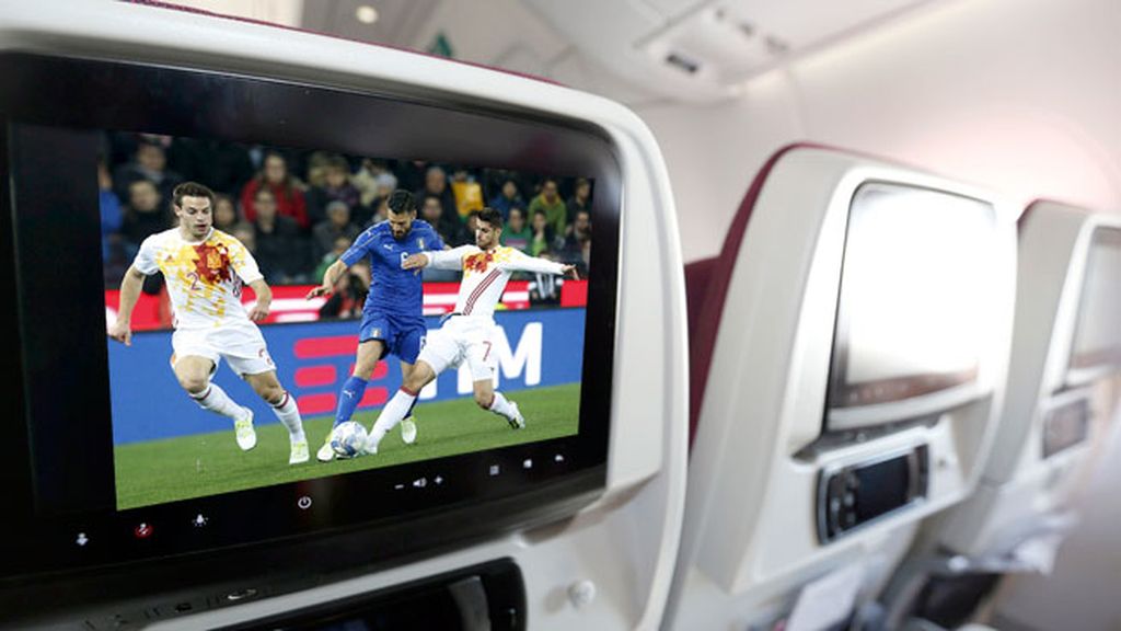 Fútbol en avión