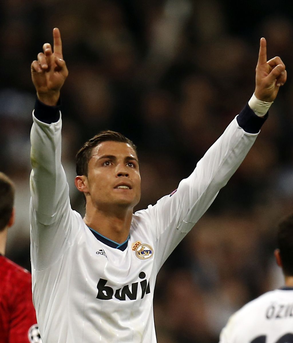 Cristiano Ronaldo celebra su gol ante el Manchester United