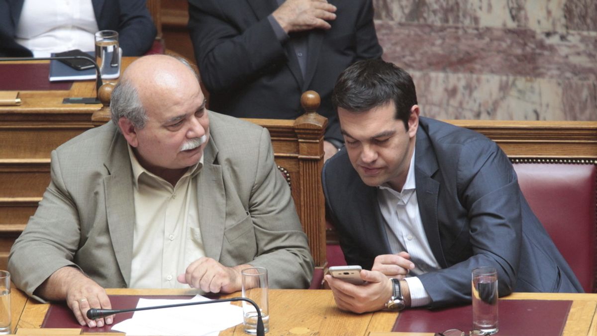 Sesión del Parlamento griego
