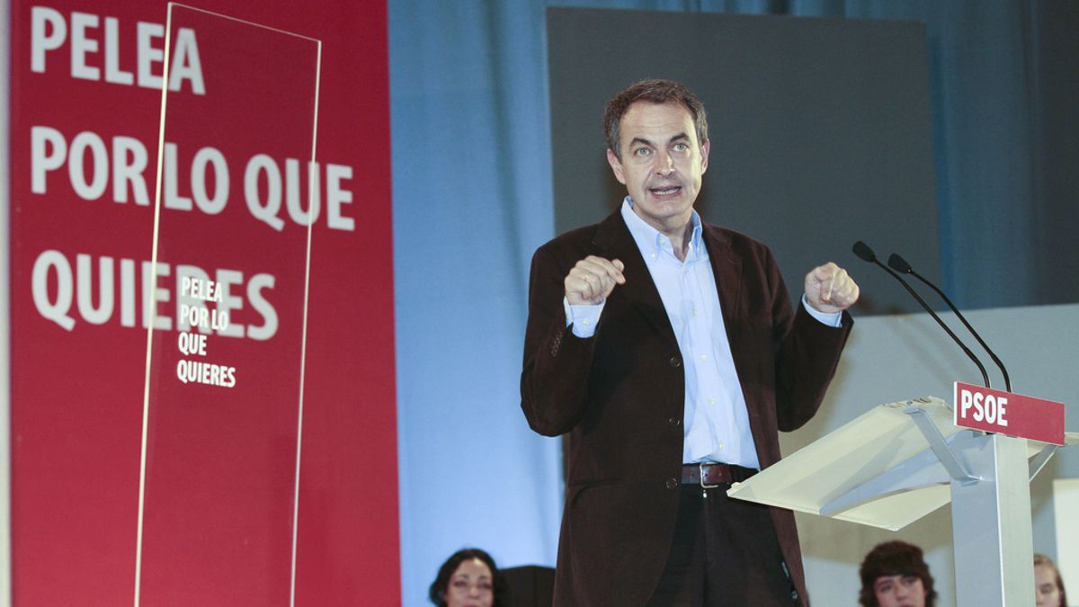 José Luis Rodríguez Zapatero, en Lugo.
