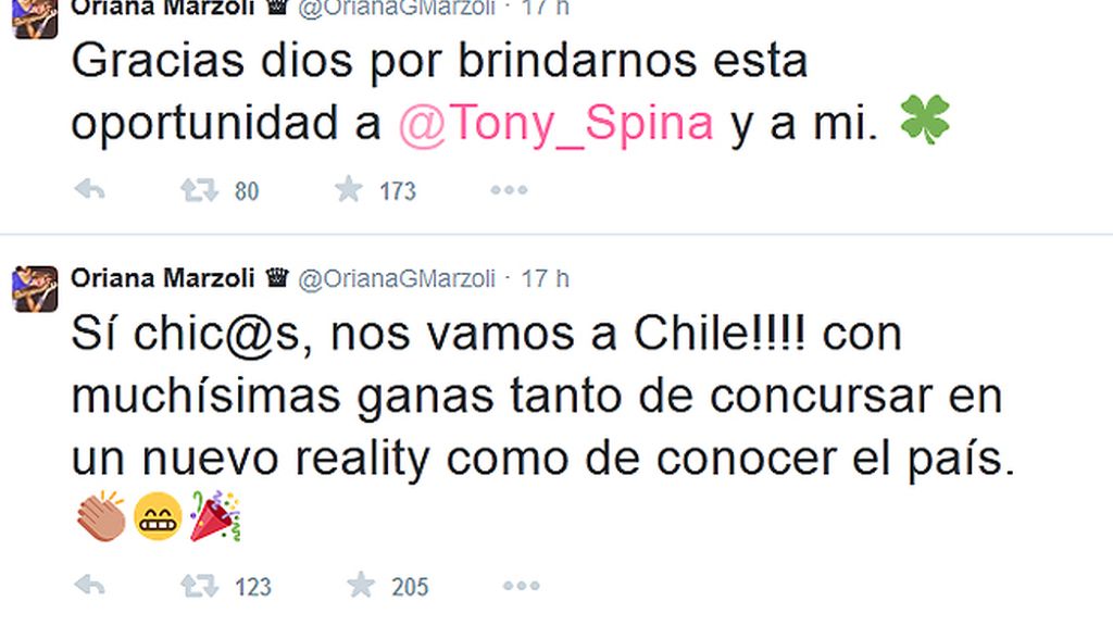 Oriana y Tony