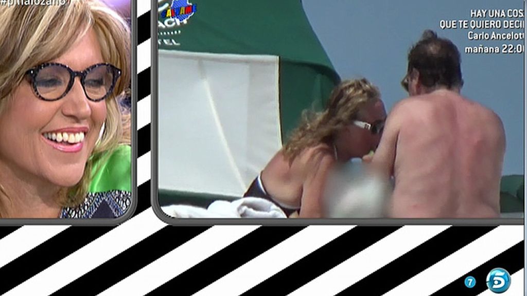 La colaboradora y su marido disfrutaron del sol, la playa... y una suculenta hamburguesa