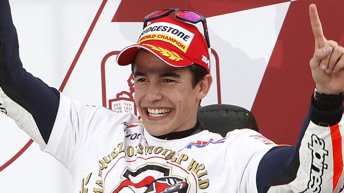 La sonrisa del nuevo campeón de MotoGP