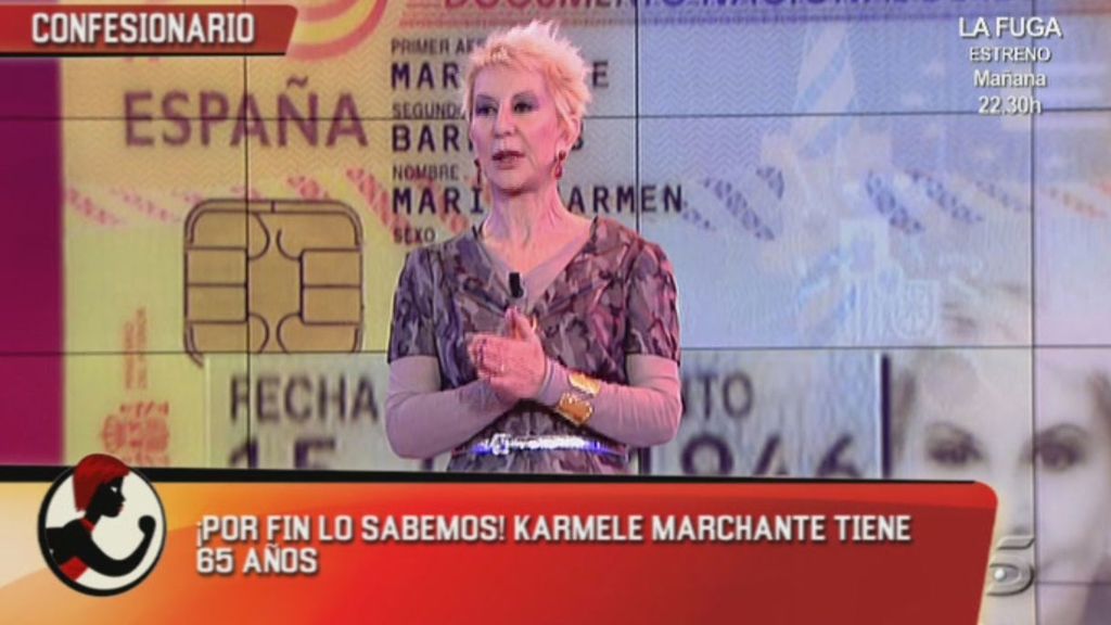 La periodista no lleva nada bien sentirse "mayor"