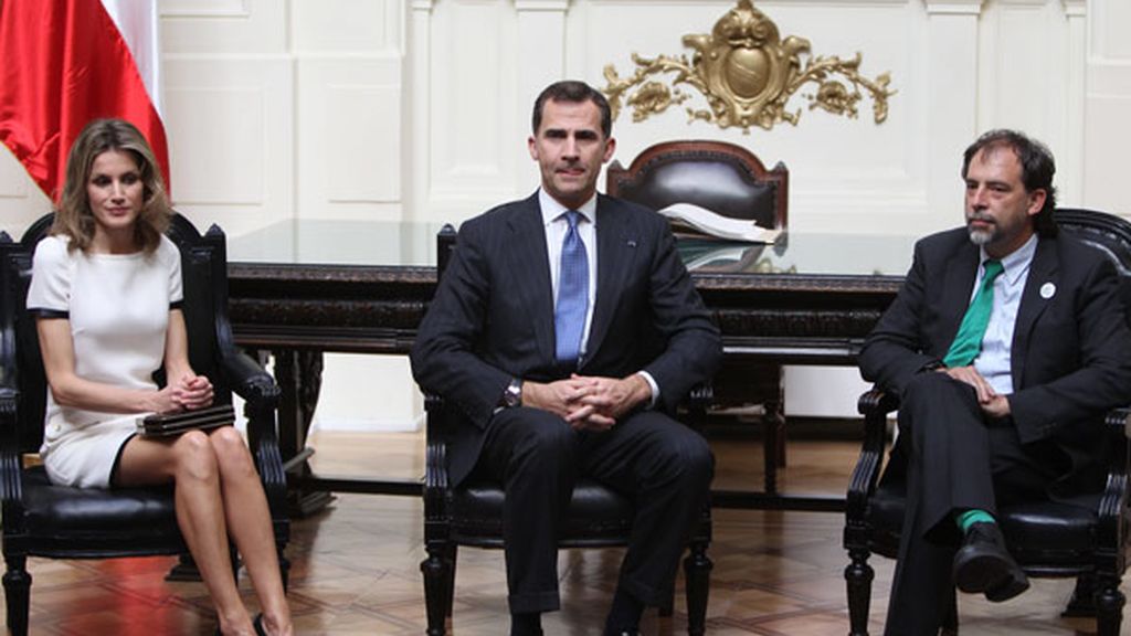 Los Príncipes de Asturias en Chile