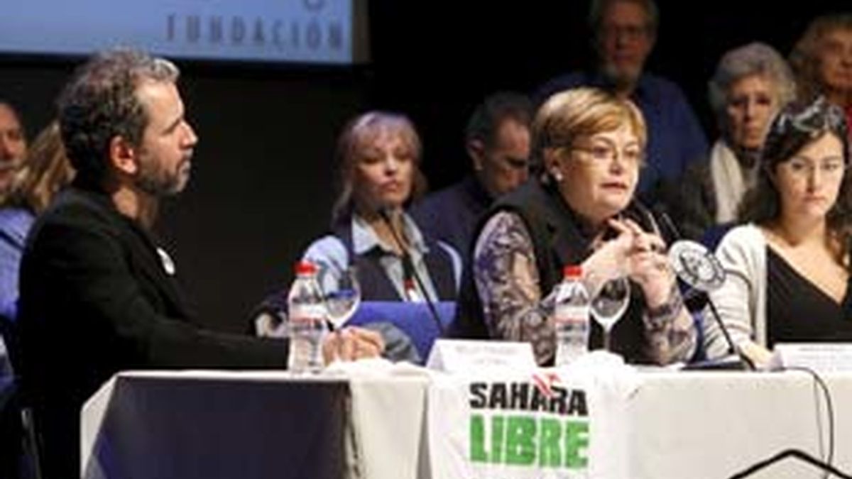 Willy Toledo en la mesa redonda en Madrid que aborda el problema del Sáhara. Foto: Archivo.