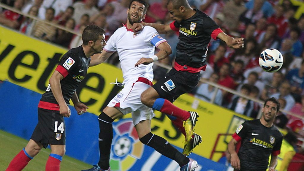 El Sevilla se enfrenta al Atlético de Madrid. Foto: Efe