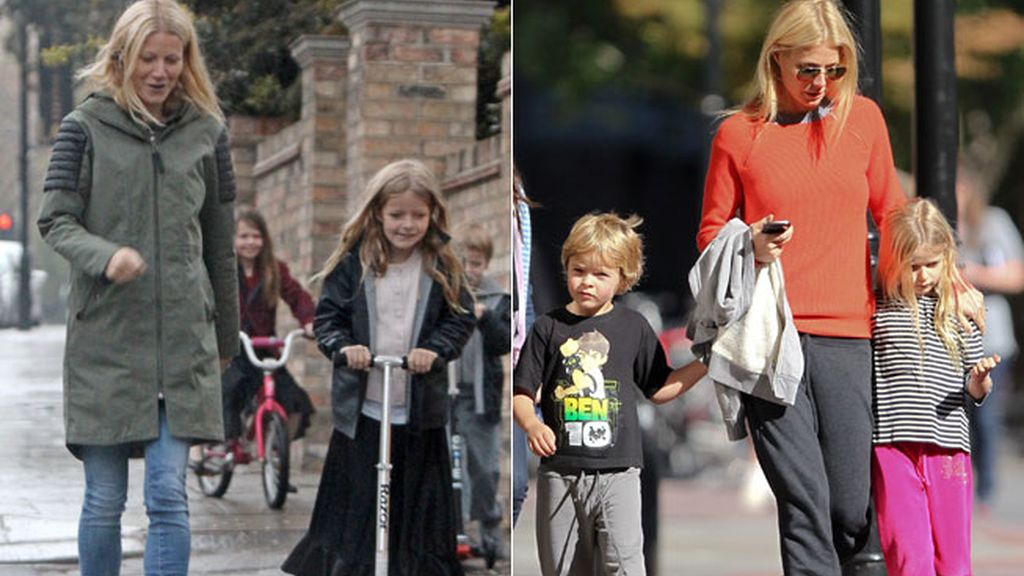 Apple y Moses, los hijos de Gwyneth Paltrow y Chris Martin