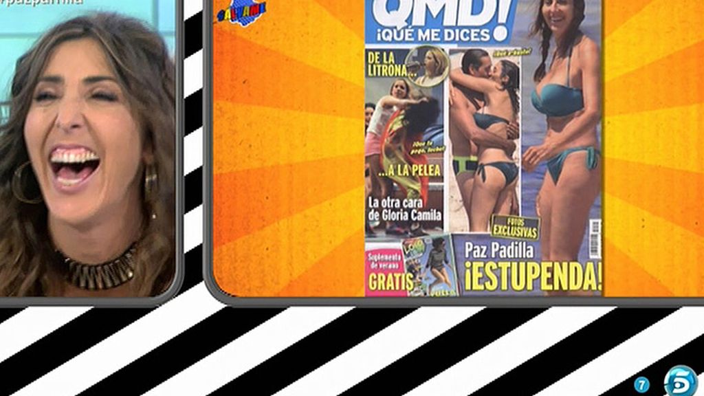 La presentadora y su pareja disfrutan del sol entre besos y abrazos