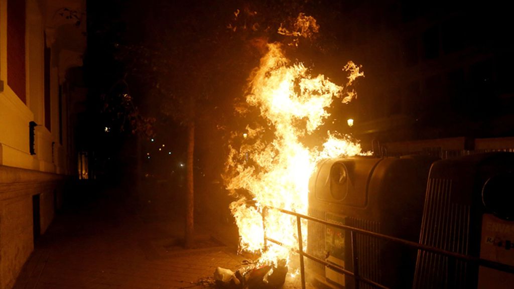 Maniestación en Madrid ante la sede del PP contra las obras en Gamonal