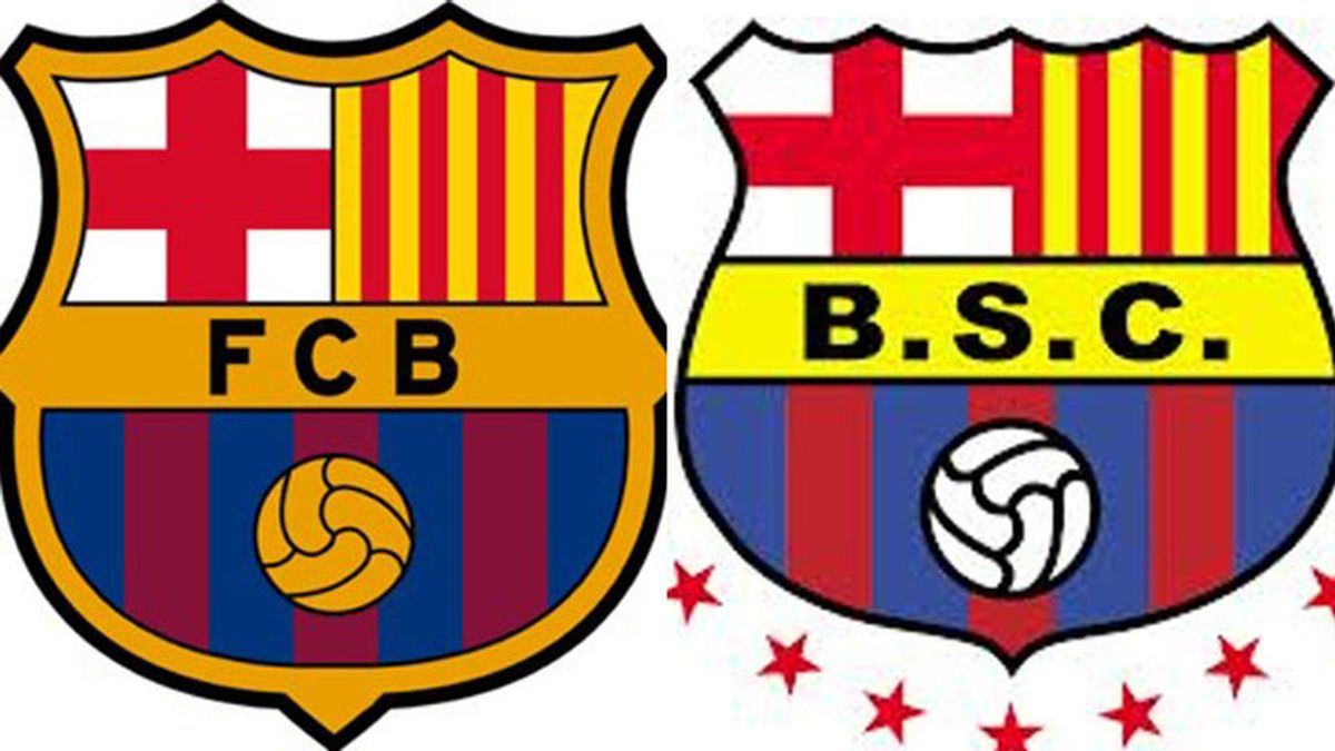 Escudos del FC Barcelona y Barcelona SC