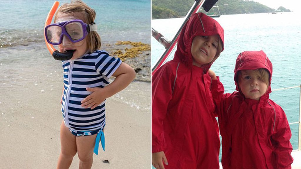 Una pareja canadiense, Genevieve y Eben,  viaja con sus hijas