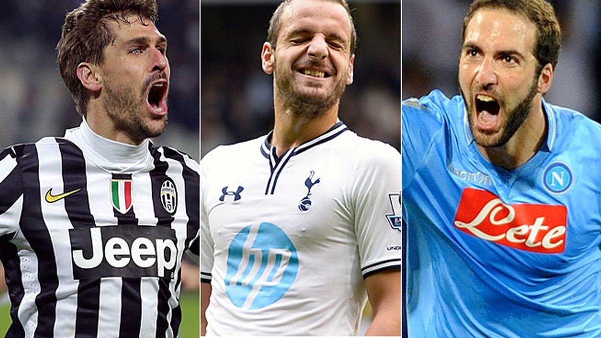 Llorente, Soldado e Higuaín Llorente, Soldado e Higuaín