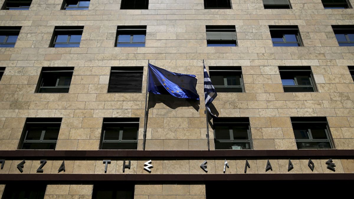 Fachada del Banco de Grecia