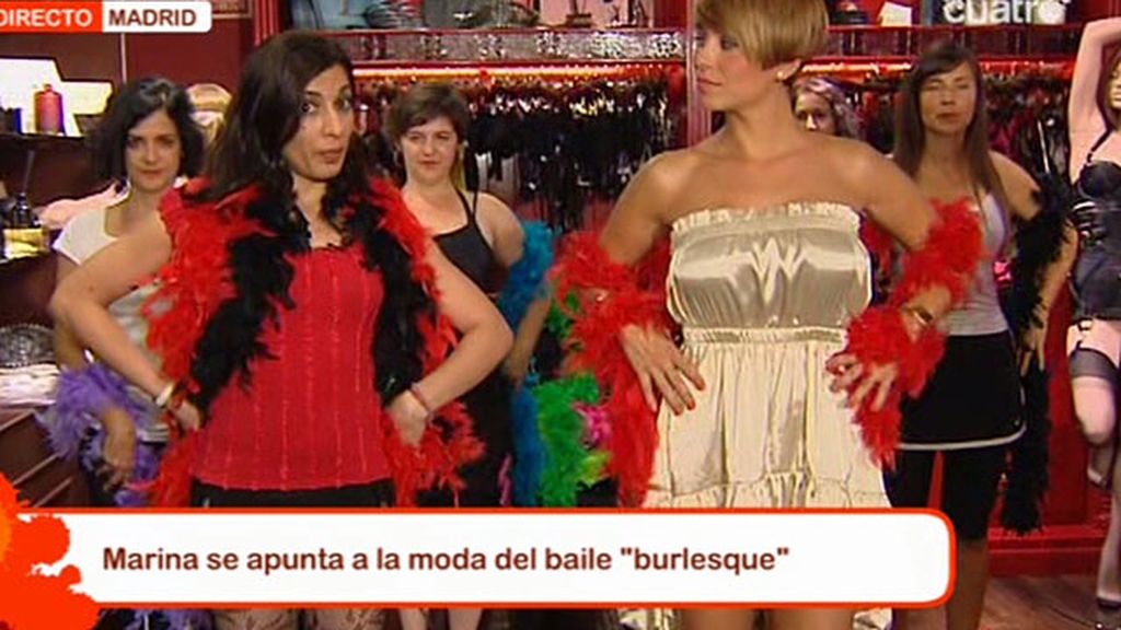 Marina, sensual al estilo 'Burlesque'