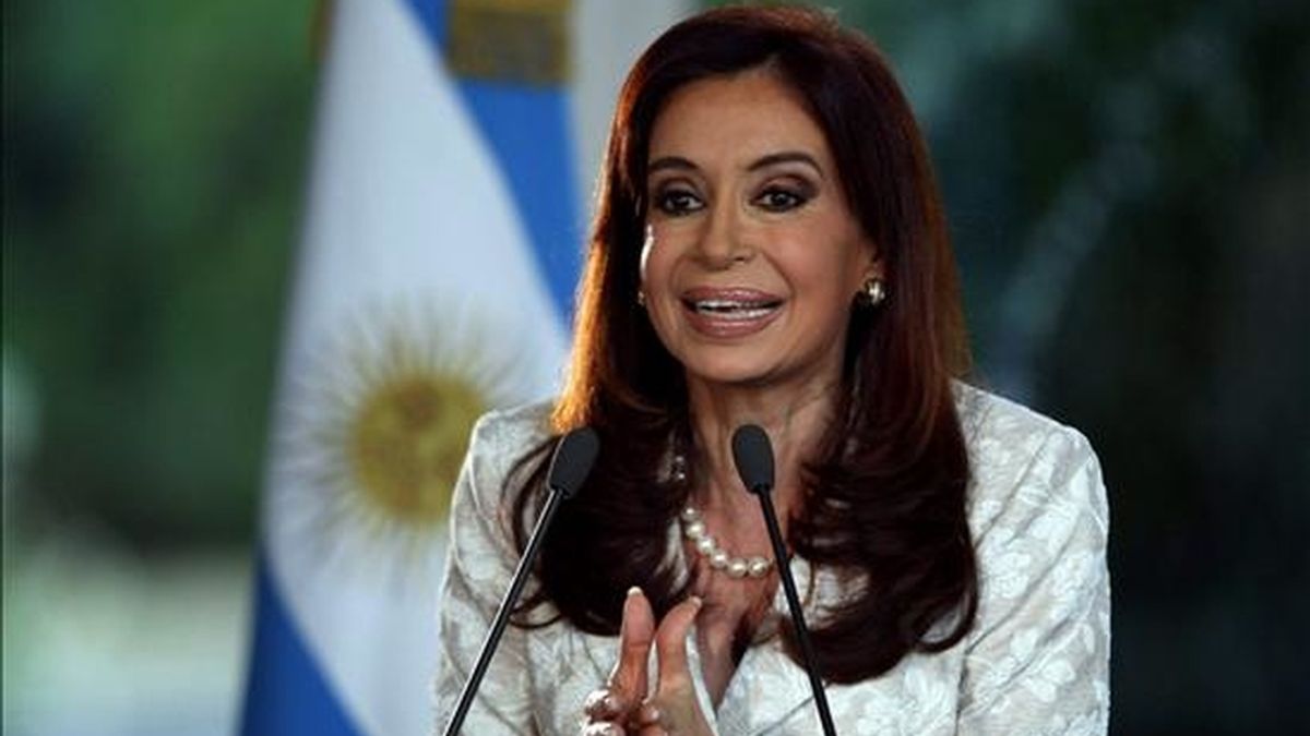 La presidenet argentina Cristina Fernandez de Kirchner, quien mañana inicia una visita oficial a España. EFE