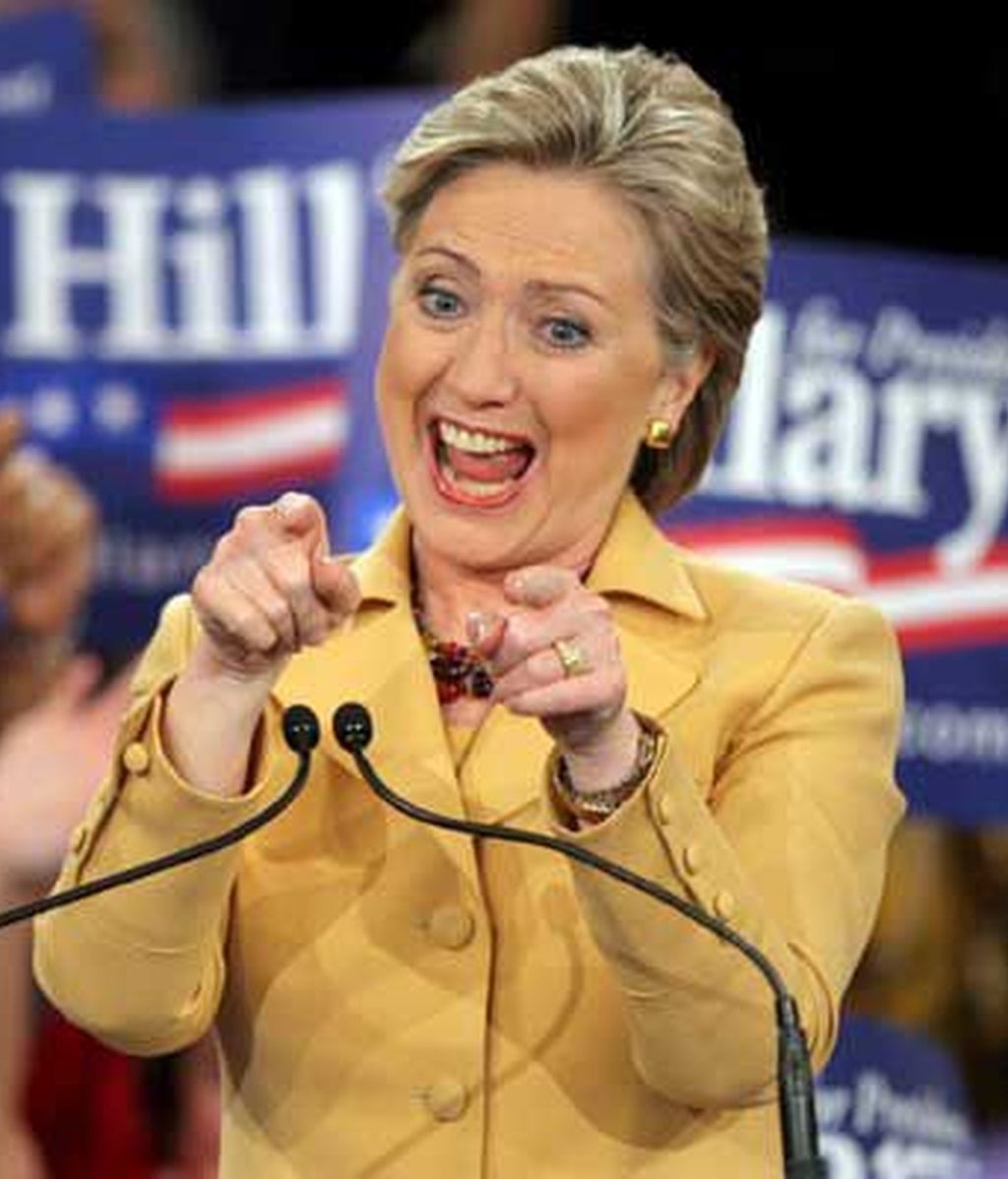 Hillary Clinton durante la jornada del 'Supermartes'