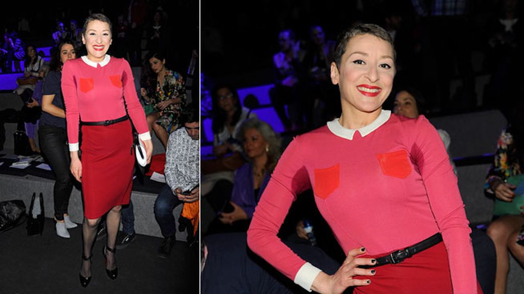 Mariola Fuentes en el desfile de Moisés Nieto