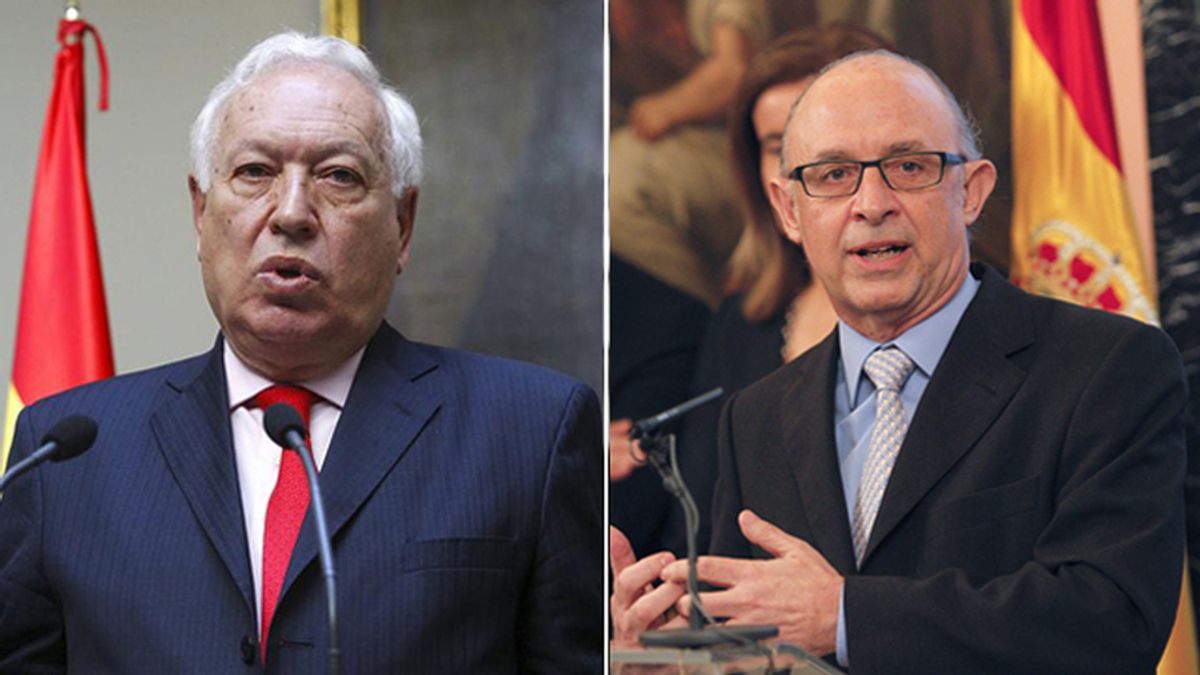 Los ministros José Manuel García-Margallo y Cristóbal Montoro