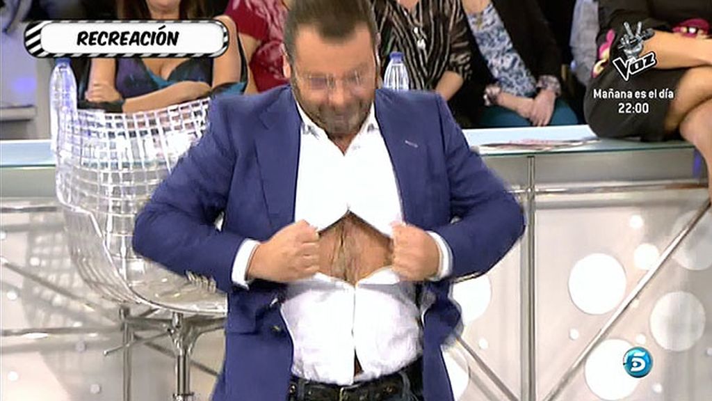 Kiko Matamoros escenifica una anécdota vivida con Ortega Cano