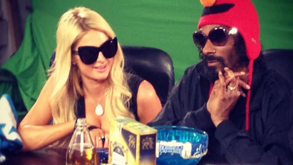 Paris Hilton en el Twitter de Snoop Dog