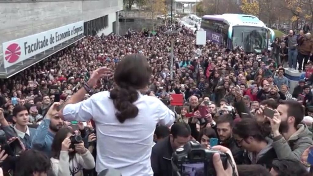 Pablo Iglesias en la calle