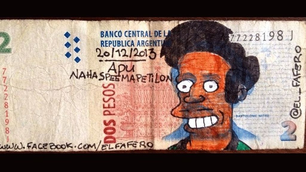 Arte en billetes argentinos