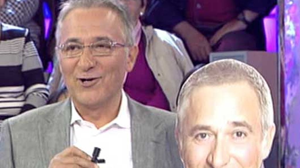 Javier Sardá visita el plató de 'Sálvame'