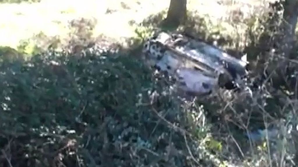 Primeras imágenes del coche que conducía José Fernando la noche del robo