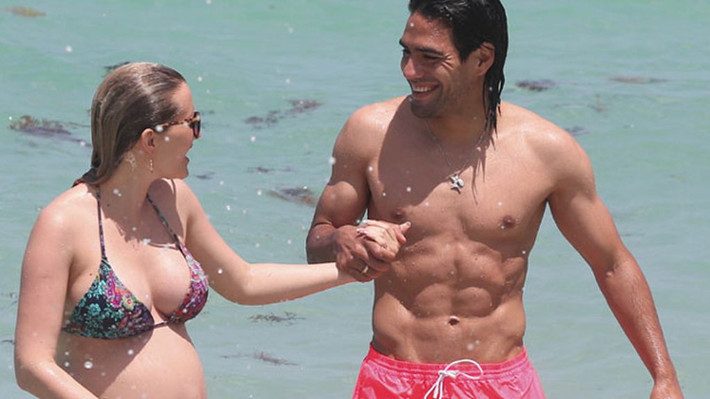 Radomel Falcao y su esposa de vacaciones en Miami