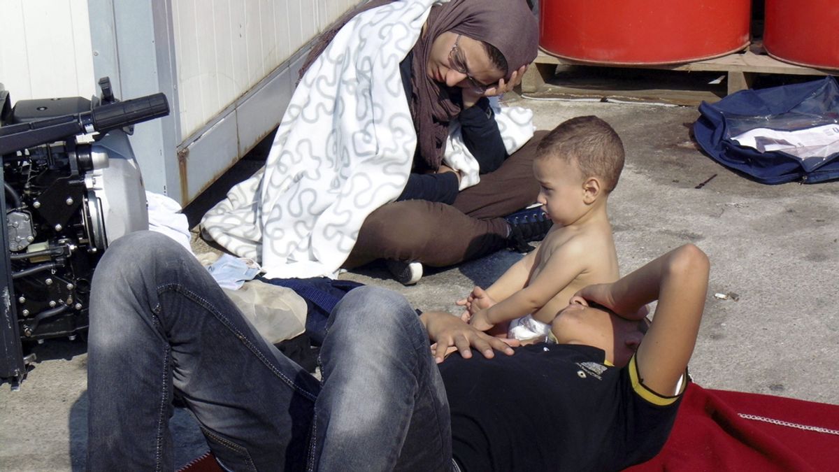 Refugiados sirios en Lesbos