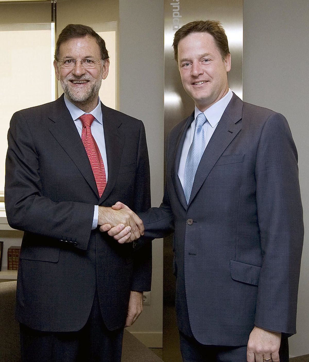 Imagen de archivo de Mariano Rajoy y Nick Clegg