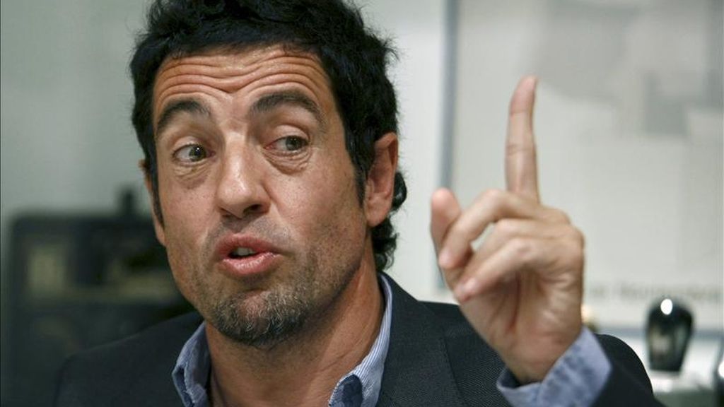 Daniel Écija, el "rey Midas" de la televisión en España, en un desayuno informativo en la Agencia Efe. EFE