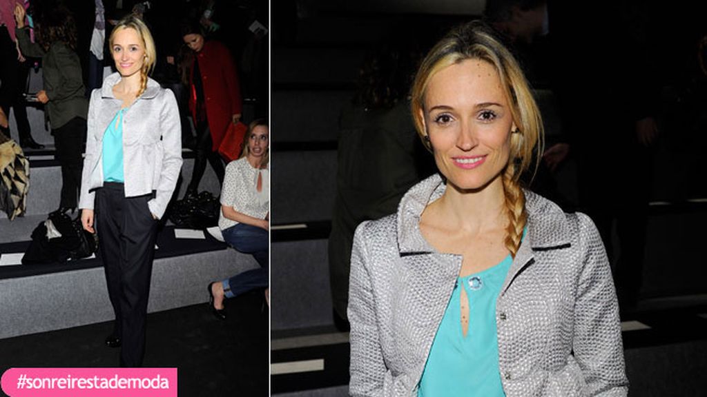 Laura Pamplona en el desfile de Miguel Palacio