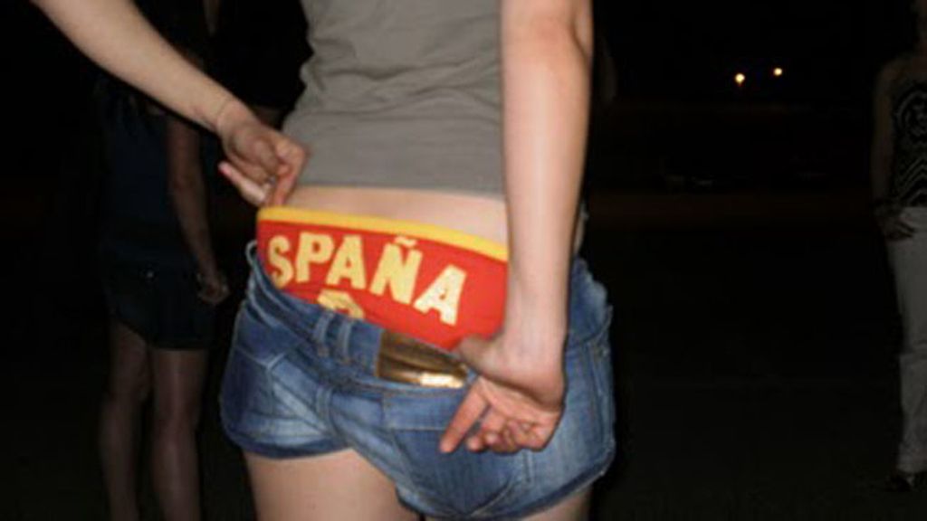 Bragas de la suerte con los colores de España