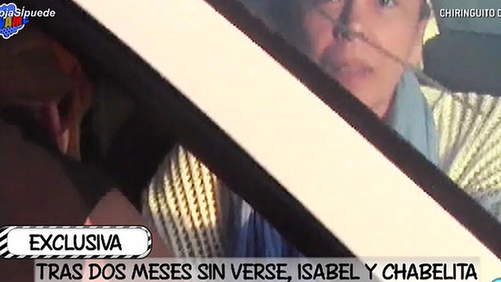 Chabelita se bajaba del coche de su pareja junto a su hijo