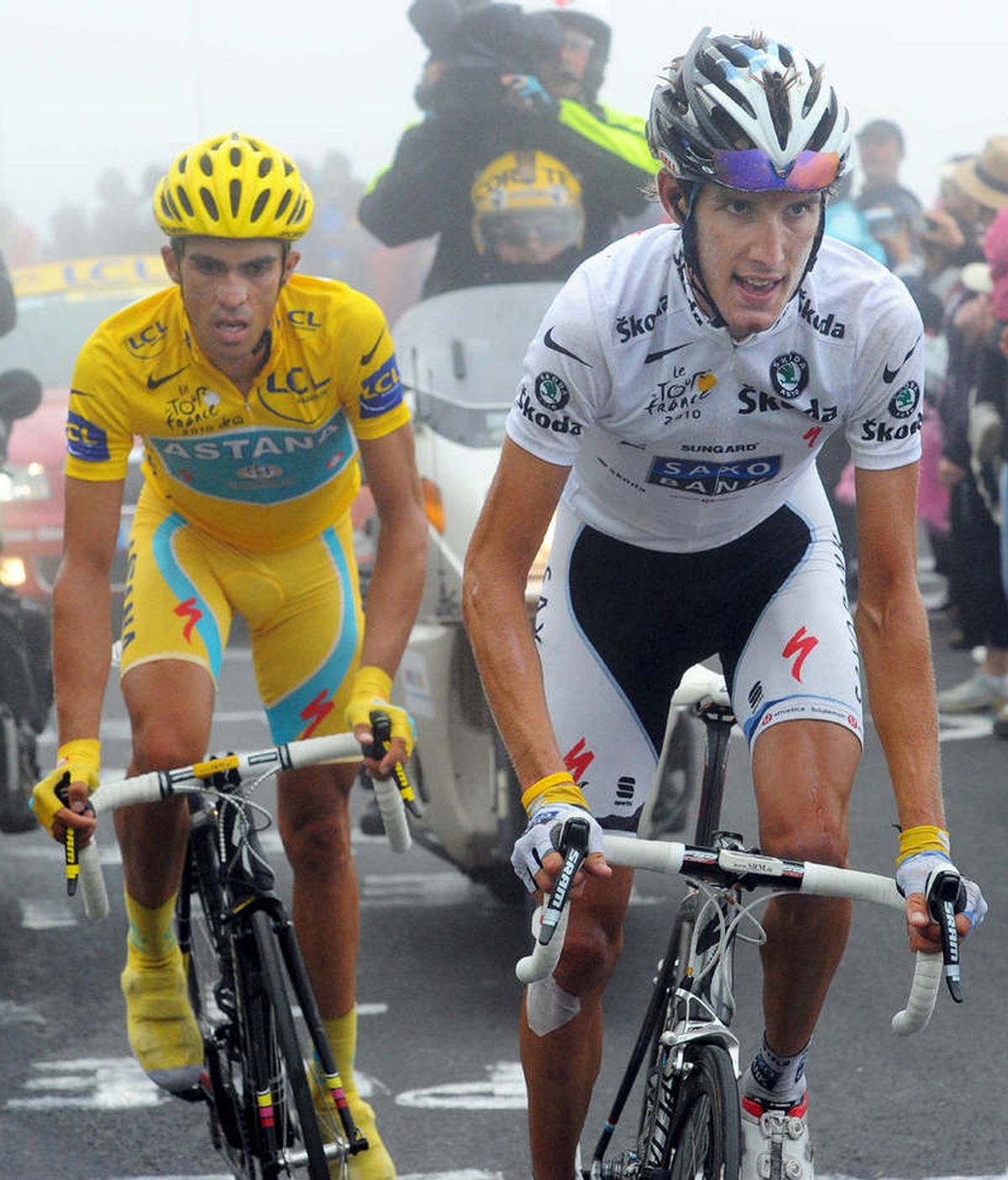 Alberto Contador y Andy Schleck