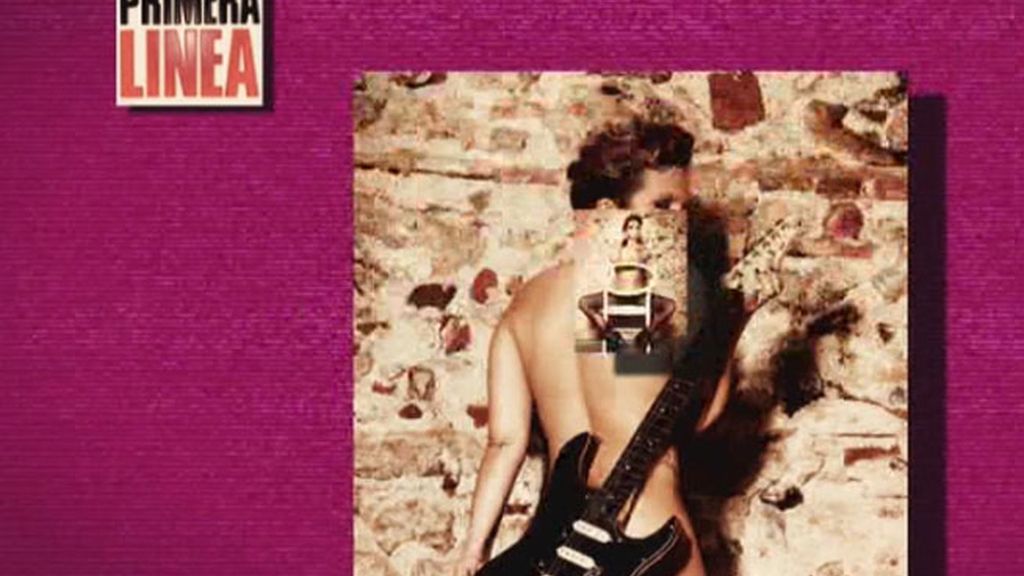 La colaboradora, de rockera, posa para la revista 'Primera línea'