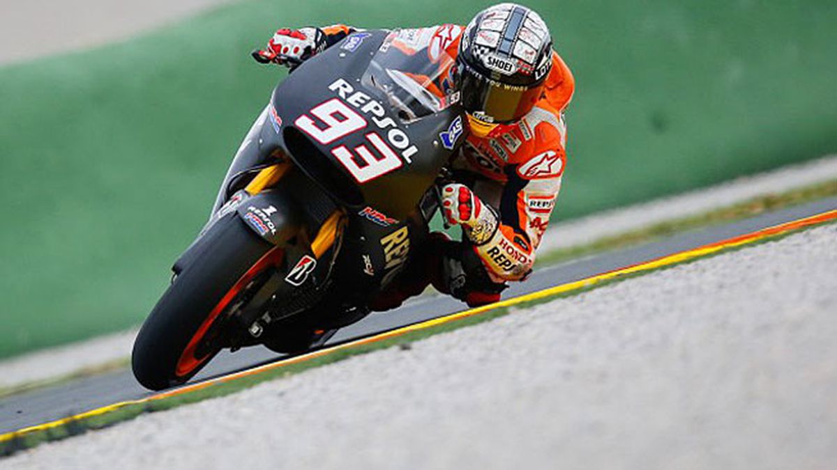 Marc Márquez, en Valencia