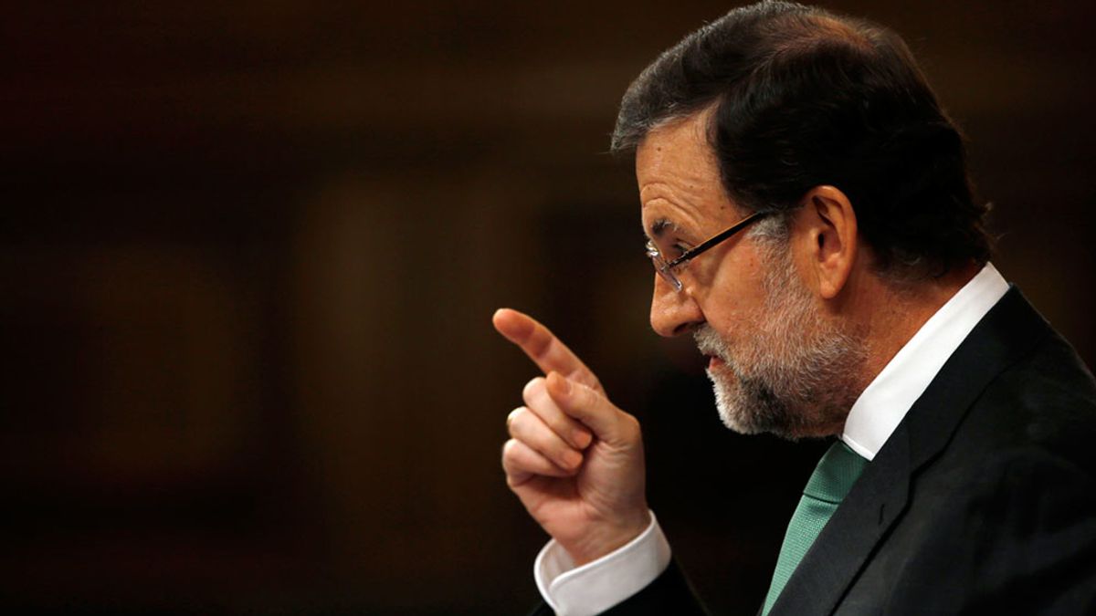 Mariano Rajoy durante la sesión de control