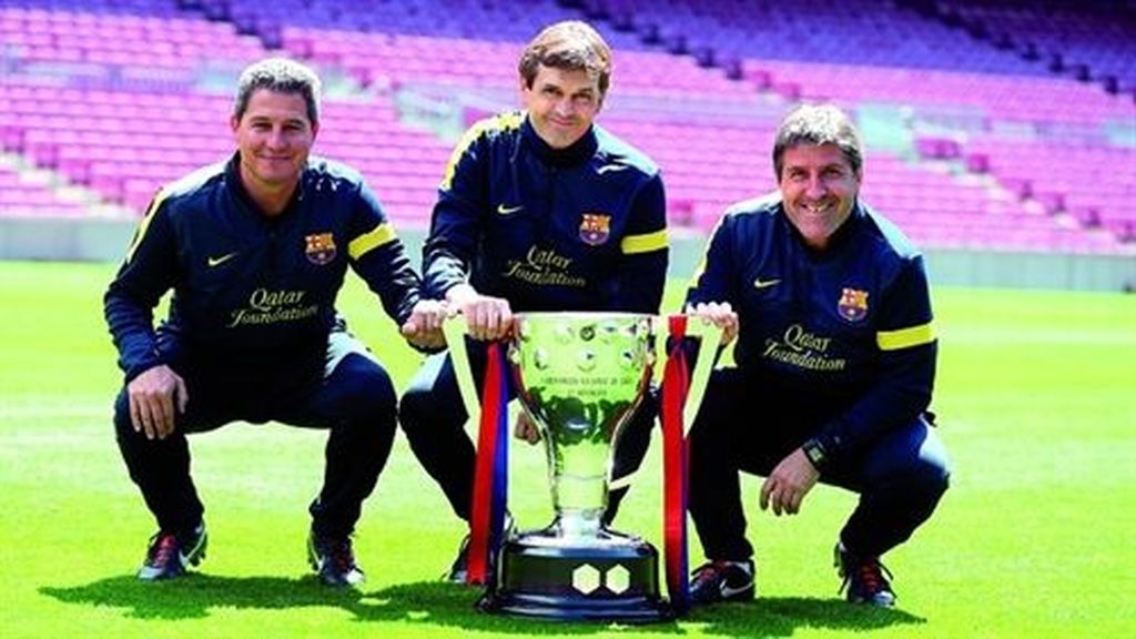 Tito Vilanova con su equipo técnico Tito Vilanova con su equipo técnico